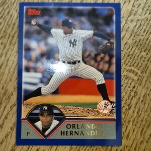 Topps Blue and Red Baseball Card